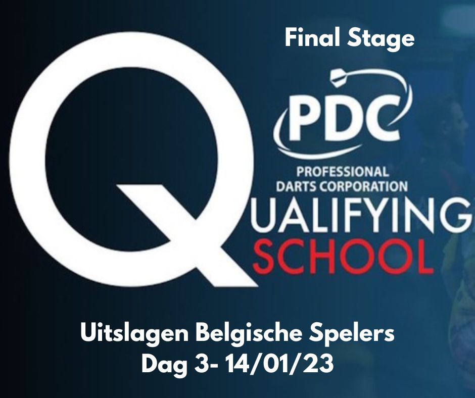 Ronny Huybrechts verzekerd zich van Tourcard op dag 3 op de QSchool Final Stage Dartstornooien.be